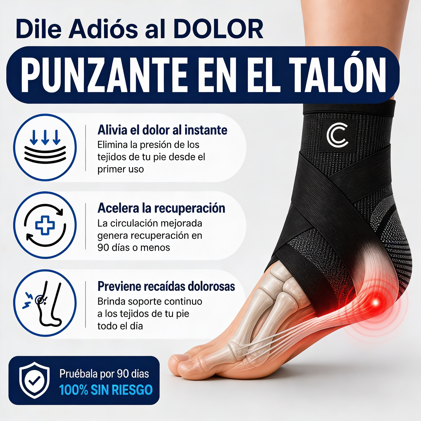 Tobillera de Compresión con Correas de Soporte