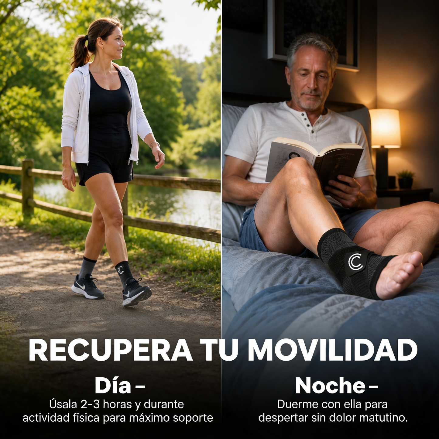 Tobillera de Compresión con Correas de Soporte